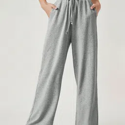 dockstreet Women Solid Grey Track Pants-picture-21