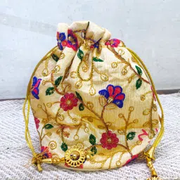 nirmala Women Khaki Potli image 4