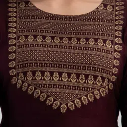 creative world Women Printed Viscose Rayon Flared Kurta image 4