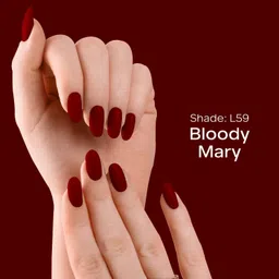faces canada Ultime Pro Splash Luxe Nail Enamel | Glossy Finish | Quick Drying Bloody Mary (L59) image 4