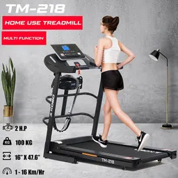 kobo TM-218 Fitness 2 HP DC Motor with Bluetooth APP and Multi function Massager Treadmill image 3