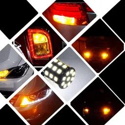 lovmoto 360 Cross pin Reflecting LED Indicator Bulbs, Indicator Light for Bikes and Cars Brake Light Car LED (12 V, 12 W) image 3