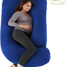 linenovation Microfibre Solid Pregnancy Pillow Pack of 1-picture-25