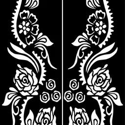 mehendiaura Mehandi AURA Stencil For Female hands bridal, Mehendi Design Sticker Stencil MEHENDI AURA - F63 Herbal, Natural Stencil-picture-23