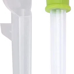 tinny tots Baby Silicone Fruit Vegetable Nibbler Teether & Baby Medicine Dropper Spoon Set Teether and Feeder image 2