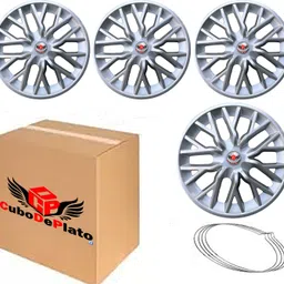 cubodeplato Delta-Silver Wheel Cover For Maruti Baleno image 2