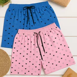 tapasya fashion Pack of 2 Printed Women Multicolor Regular Shorts-picture-27