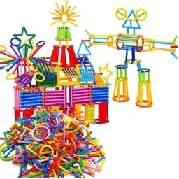 ShapeCraft Smart Sticks - 100 Pieces of DIY Building Blocks for Kids-image-25
