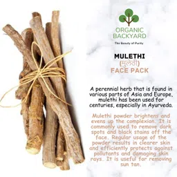 organic backyard 100% Natural Mulethi and white wild turmeric powder image 3