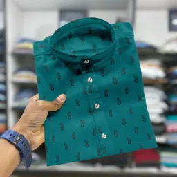 sopani Men Printed Cotton Blend Straight Kurta image 1