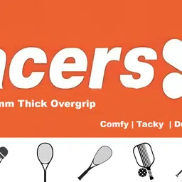 acers Grip Badminton/Tennis/Squash/Pickleball Racket OverGrip Teal Blue Smooth Tacky image 2