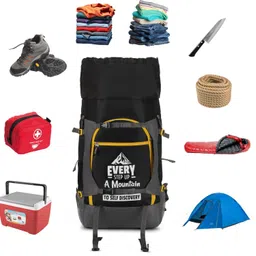 pogago Large 65 L Laptop Backpack Durable Mountain Rucksack with Multiple Compartments image 3