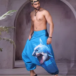 stand out Animal Print Cotton Men Harem Pants image 4