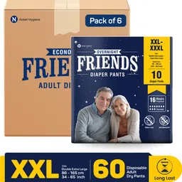 friends Overnight with odour lock and Anti-Bacterial Absorbent Core Adult Pant Diapers - XXL - XXXL-picture-27