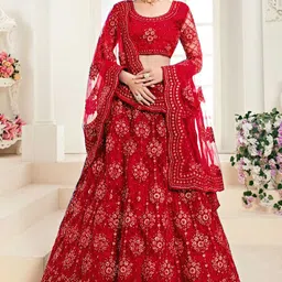zaalima fashion Embroidered Semi Stitched Lehenga Choli-picture-27