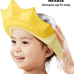 nexbie Adjustable Baby Shampoo Cap for Bathing–Waterproof,Eye & Ear Protection Yellow-picture-11