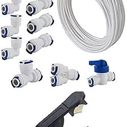 letino RO Water Filter Fitting, 1/4" Pushfit Connectors, Pipe 3 Meters of All RO Water Solid Filter Cartridge-picture-21