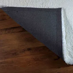 White Shaggy Polyster 4 x 6 Feet Hand Tufted Carpet by Kaleen India image 2