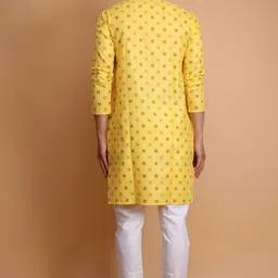 darkchill Men Printed Cotton Blend Straight Kurta image 2