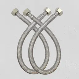 cossimo 18" Inches Silver Connection Pipe | Steel Heavy Duty Connection Pipe Hose Pipe-picture-13