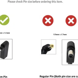 SellZone 45W 19V 2.37A Pin 3.0X1.1MM Laptop Charger Adapter For Acer Aspire 5 A515-54 45 W Adapter image 2