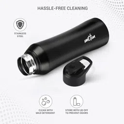 milton comet Stainless Steel Water Bottle with Sipper Lid NOT HOT N COLD SINGLE WALL 900 ml Water Bottle image 2