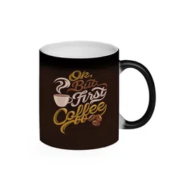 quirk india Brown 330 ml Ceramic Magic Coffee Mug image 2