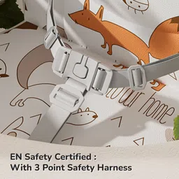 r for rabbit Candy Pop 4 in 1 Booster Chair for Kids of Age: 6 Months – 3 Years (Beige) image 5