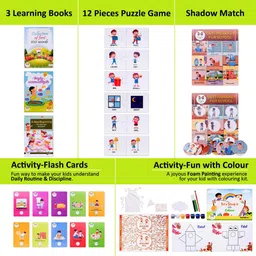 enjunior box Babies Education & Fun Learning Game Combo For 2,3 Years Old Boys/Girls Toddlers, Activity Toy Gift Set (Pack Of 2) image 3