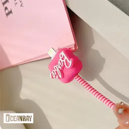 OCEANRAY Barbie Cute Charger Case for Apple 18W/20W Dock Cable Protector image 2