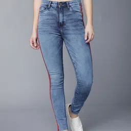 tokyo talkies Women Super Skinny Mid Rise Blue Jeans-picture-28
