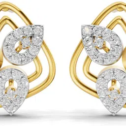sparq Certified Lab Grown Diamond & Gold Plated 925 Sterling Sterling Silver Stud Earring-picture-11