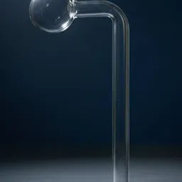 agnix 6 inch Bend Glass Oil Burner Pipe Transparent (Pack of 4) Borosilicate Glass Inside Fitting Hookah Mouth Tip image 3