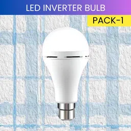 guggu 12W Emergency Inverter Bulb, Rechargeable Emergency Led Bulb For Power CutsI482 4 hrs Bulb Emergency Light image 1