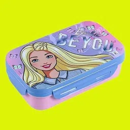 striders Barbie Lunch Box for Kids Insulated, Compact & Includes Spoons 1 Containers Lunch Box image 2