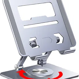 LEKORED Aluminium Tablet Stand Holder with 360° Rotating Base LK4053 Aluminium Desk Stand Rotatable Laptop Stand with Adjustable Height Compatible with 40 - 44cm Laptops-picture-18