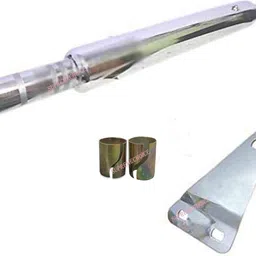 supremechoice Long Bottle Chrome BS6 Bada Punjab Exhaust silencer Royal Enfield Super Thunderbird Full Exhaust System image 2