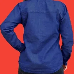 houseofcommon Women Regular Fit Solid Mandarin Collar Casual Shirt image 3