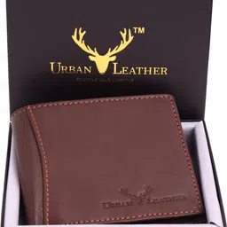 urban leather Men Formal Brown Genuine Leather RFIDWallet - Mini-picture-15