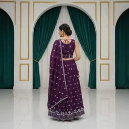 sk trendy zone Solid Stitched Lehenga Choli image 2