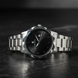 frk 11400 Analog Watch - For Men R_Stainless Arab Dial Black image 2