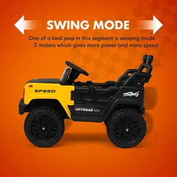 toyify Kids electric jeep for 2-7 years| rechargeable Car Battery Operated Ride On image 4