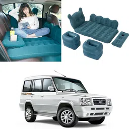 oshotto Designer Car Inflatable Bed Mattress with Two Air Pillows For Tata Sumo (Blue) Car Inflatable Bed-picture-13
