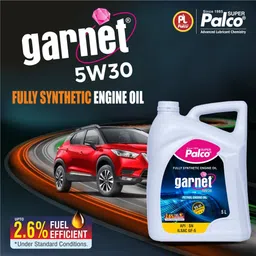 pl super palco Garnet 5W30 Fully Synthetic Engine Oil 5 Litre API SN & ILSAC GF-5 BS-6 Diesel & Petrol Cars Fuel Efficiency Quick Cold Start Prevents Sludge & Deposits Full-Synthetic Engine Oil image 4