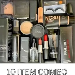 swenky makeup combo primer fixer compact powder foundation concealer face serum-picture-37