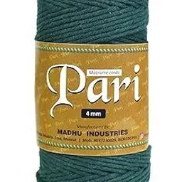 macrame cords pari Dori Thread | 4mm Single Strand | Forrest Green | 150 Metres | 1kg-picture-13