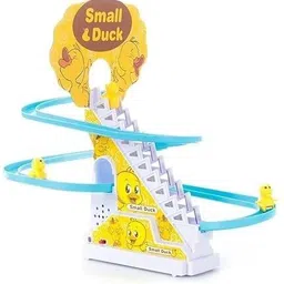 sh enterprises Small Duck Toy Slide Stair Climbing Toy Lights & Music Track Set 3 Duck for Kids-picture-27