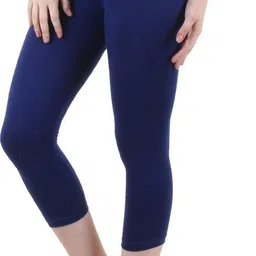 diaz Cotton Lycra plain capri for women,capri for ladies Women Light Blue, Blue, Pink Capri image 5