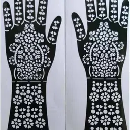 bittu creation MENDI_F324 MENDI_F324 Hand Mehndi Stencil Stencil-picture-48