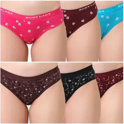 softrays Pack of 6 Women Hipster Multicolor Panty-picture-11